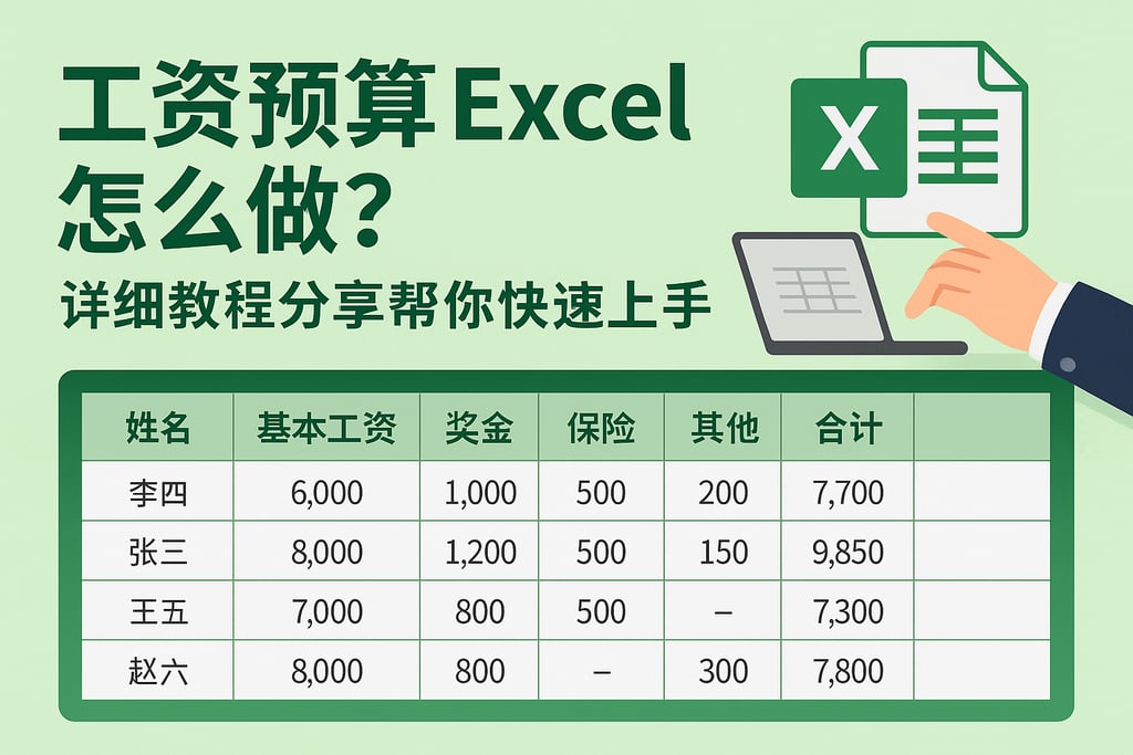 工资预算 excel怎么做？详细教程分享帮你快速上手